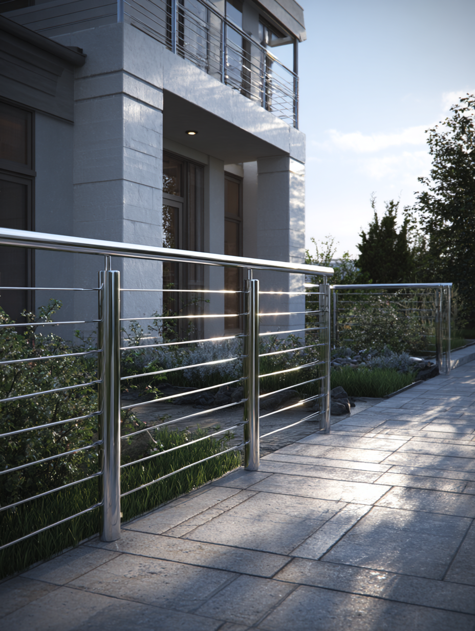 elegantne nerezove ploty moderne byvanie