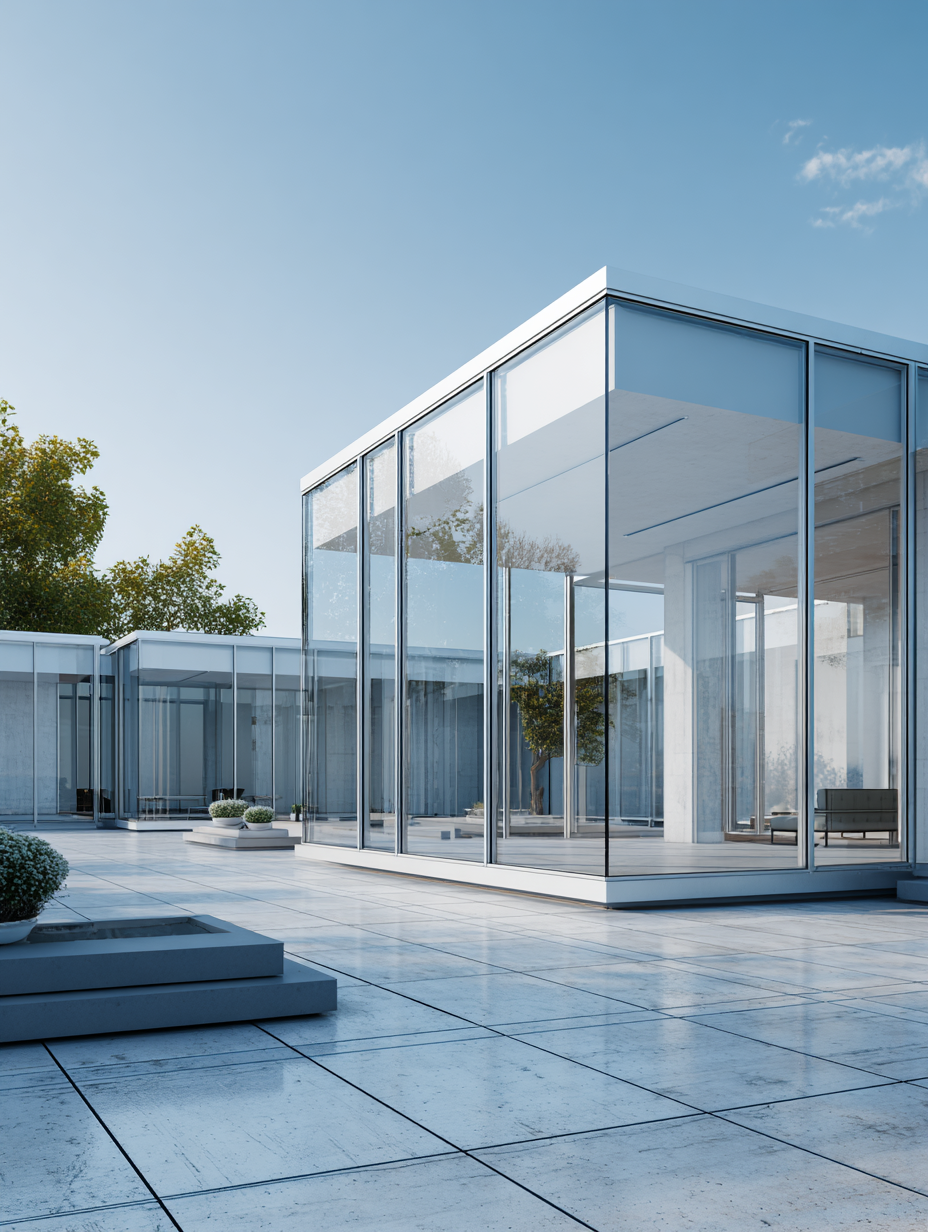 moderne hlinikove konstrukcie ciste linie presvetlenie